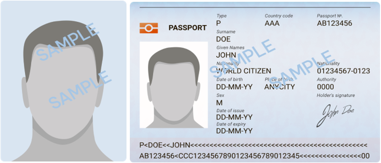 passport photo sample