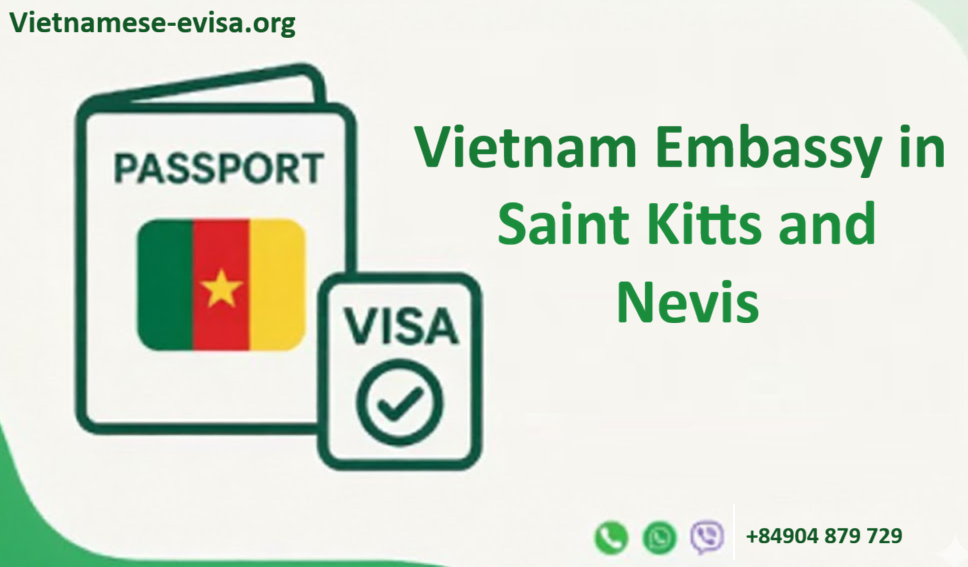Vietnam Embassy Sticker Visa in Saint Kitts and Nevis