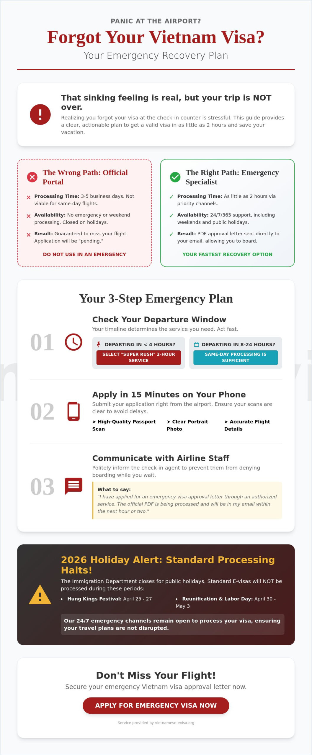 Forgot to Get a Vietnam Visa Before Your Flight? Here Is Your Emergency Recovery Plan